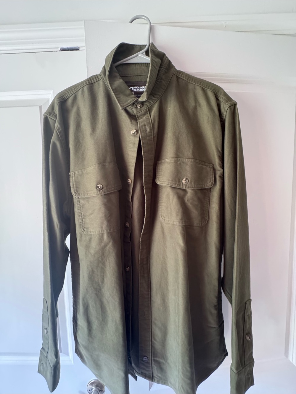 Mountain Khakis Olive Green Military Field Jacket/shirt